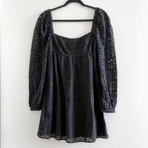 Wilfred Square Neck Eyelet Dress